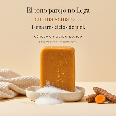 Jabón de Cúrcuma artesanal y Ácido Kójico — Ciclo 90