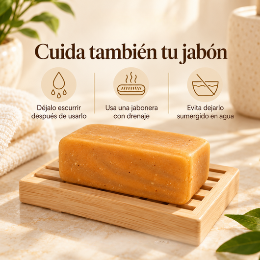 Jabón de Cúrcuma artesanal y Ácido Kójico — Ciclo 90